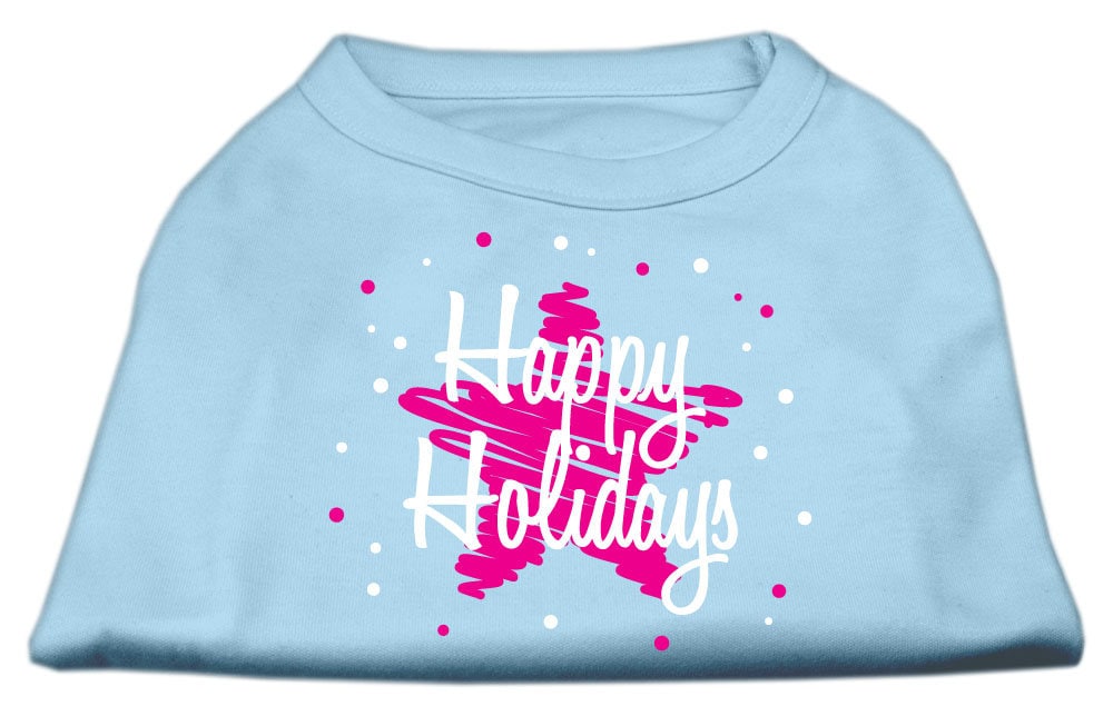 As You Wish Apparel – "Scribble Happy Holidays" Christmas Pet Shirt