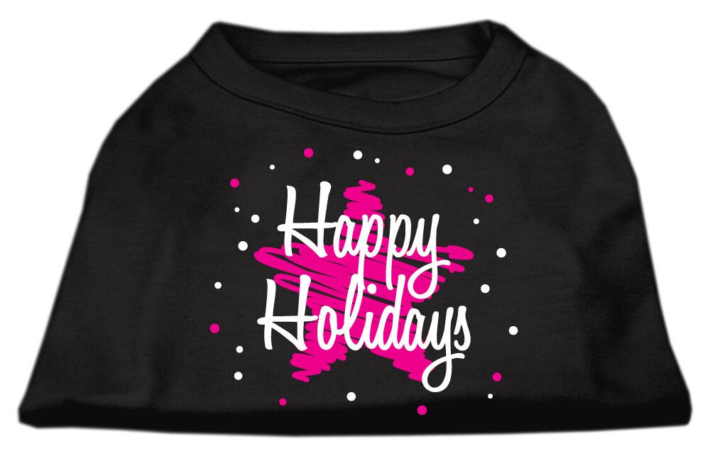 As You Wish Apparel – "Scribble Happy Holidays" Christmas Pet Shirt