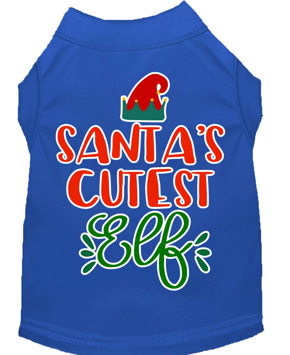 As You Wish Apparel – "Santas Cutest Elf" Christmas Pet Shirt