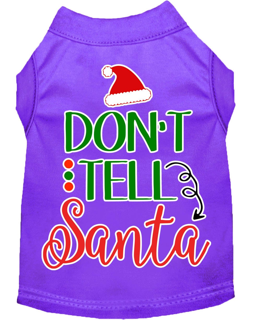 As You Wish Apparel – "Dont Tell Santa" Christmas Pet Shirt