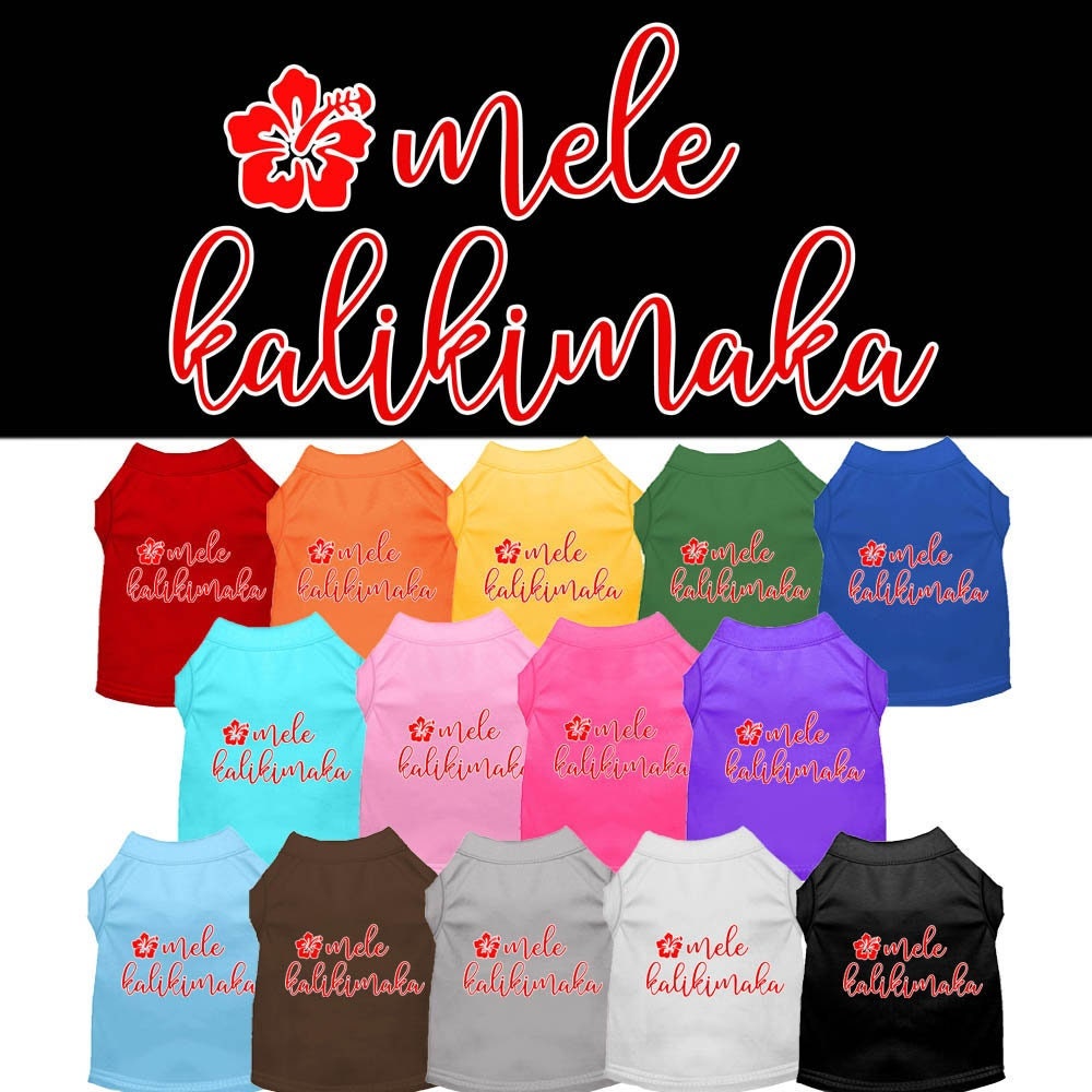 As You Wish Apparel – "Mele Kalikimaka" Christmas Pet Shirt