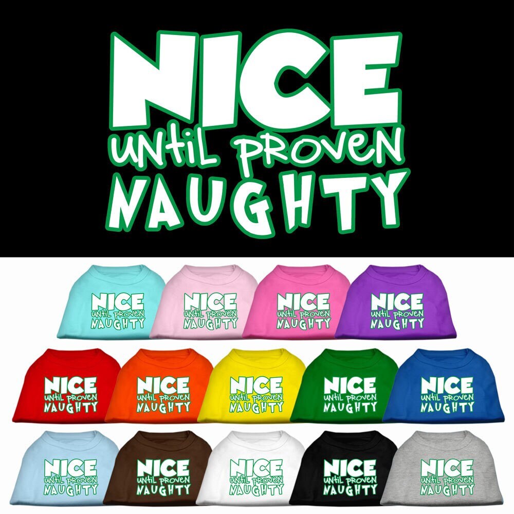 As You Wish Apparel – "Nice Until Proven Naughty" Christmas Pet Shirt