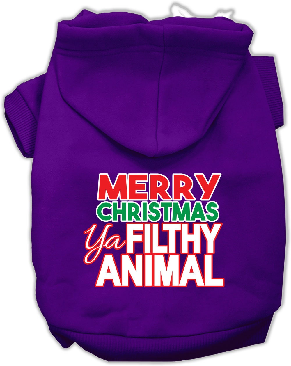 As You Wish Apparel – "Merry Christmas Ya Filthy Animal" Pet Hoodie