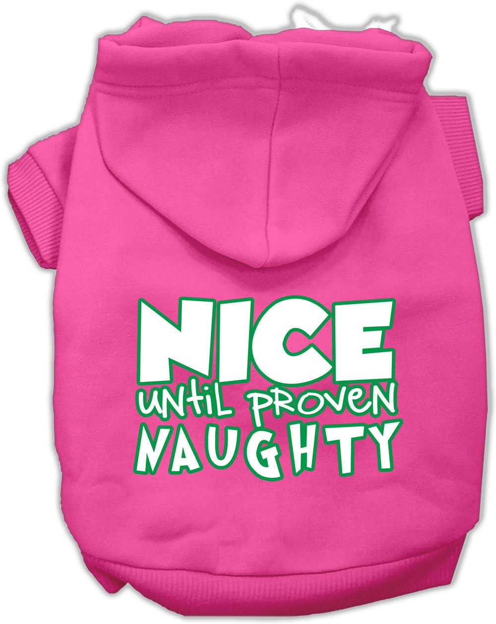 As You Wish Apparel – "Nice Until Proven Naughty" Christmas Pet Hoodie