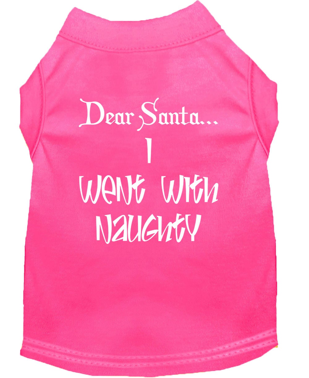 As You Wish Apparel – "Dear Santa, I Went With Naughty" Christmas Pet Shirt