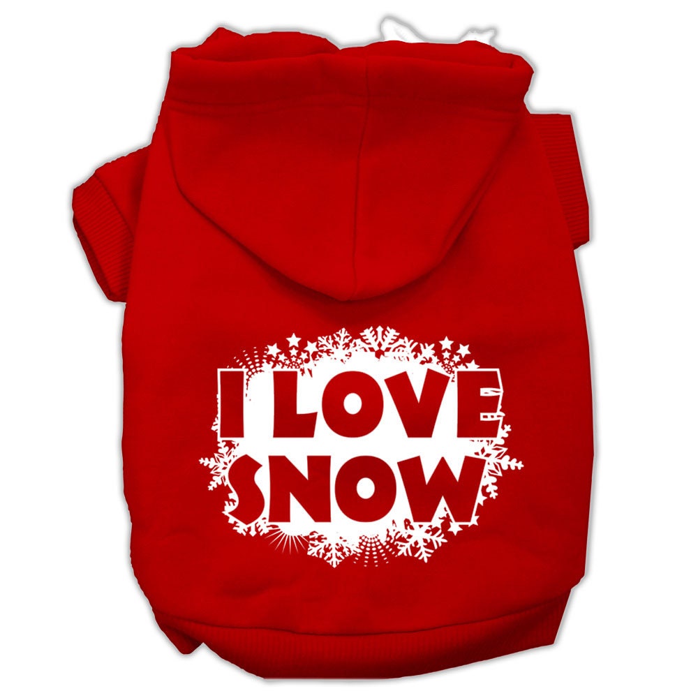 As You Wish Apparel – I Love Snow Christmas Pet Hoodie