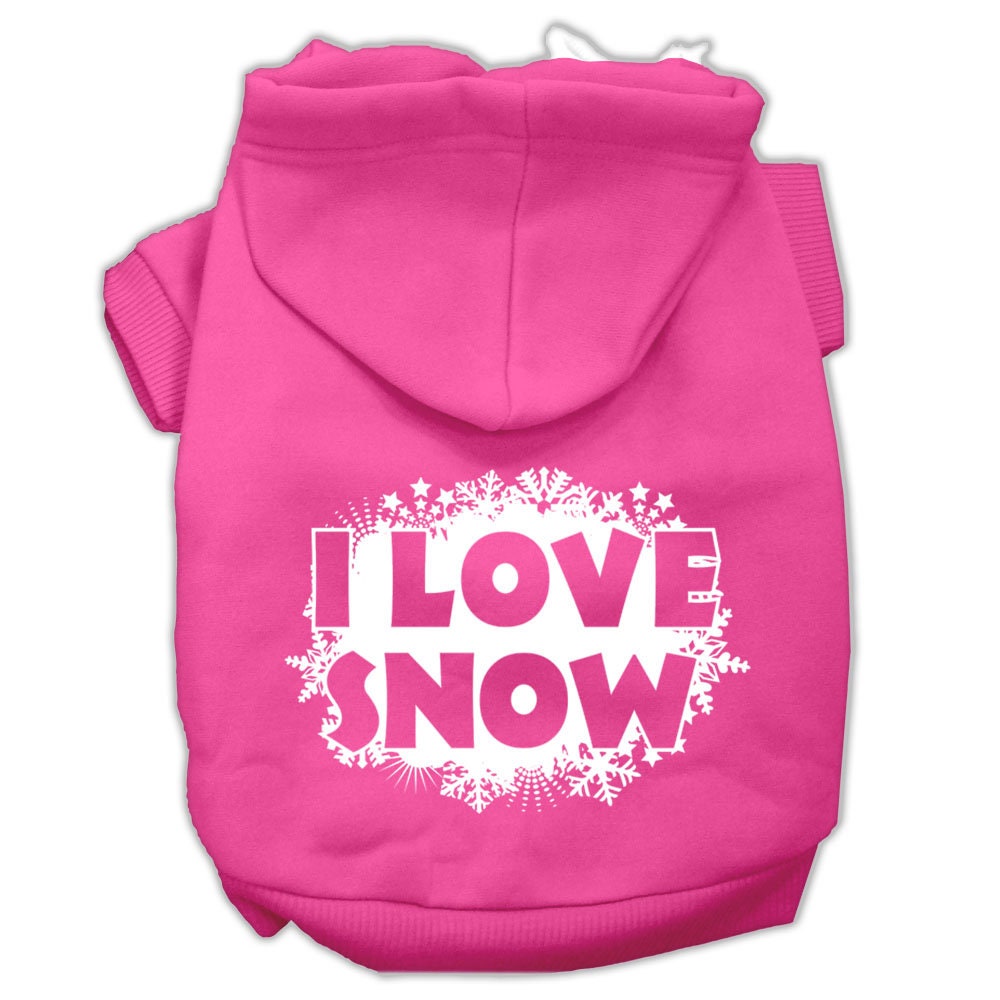 As You Wish Apparel – I Love Snow Christmas Pet Hoodie