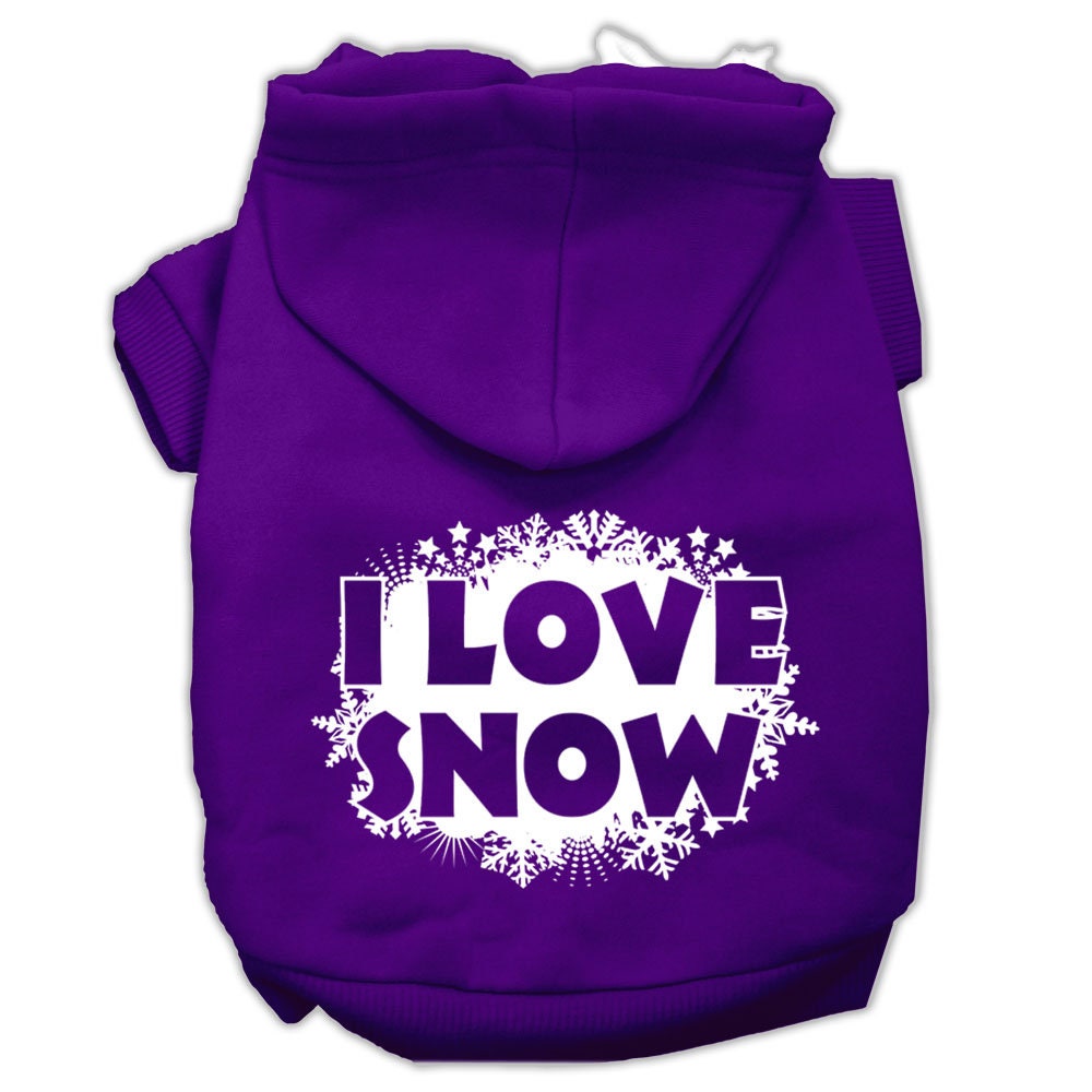 As You Wish Apparel – I Love Snow Christmas Pet Hoodie