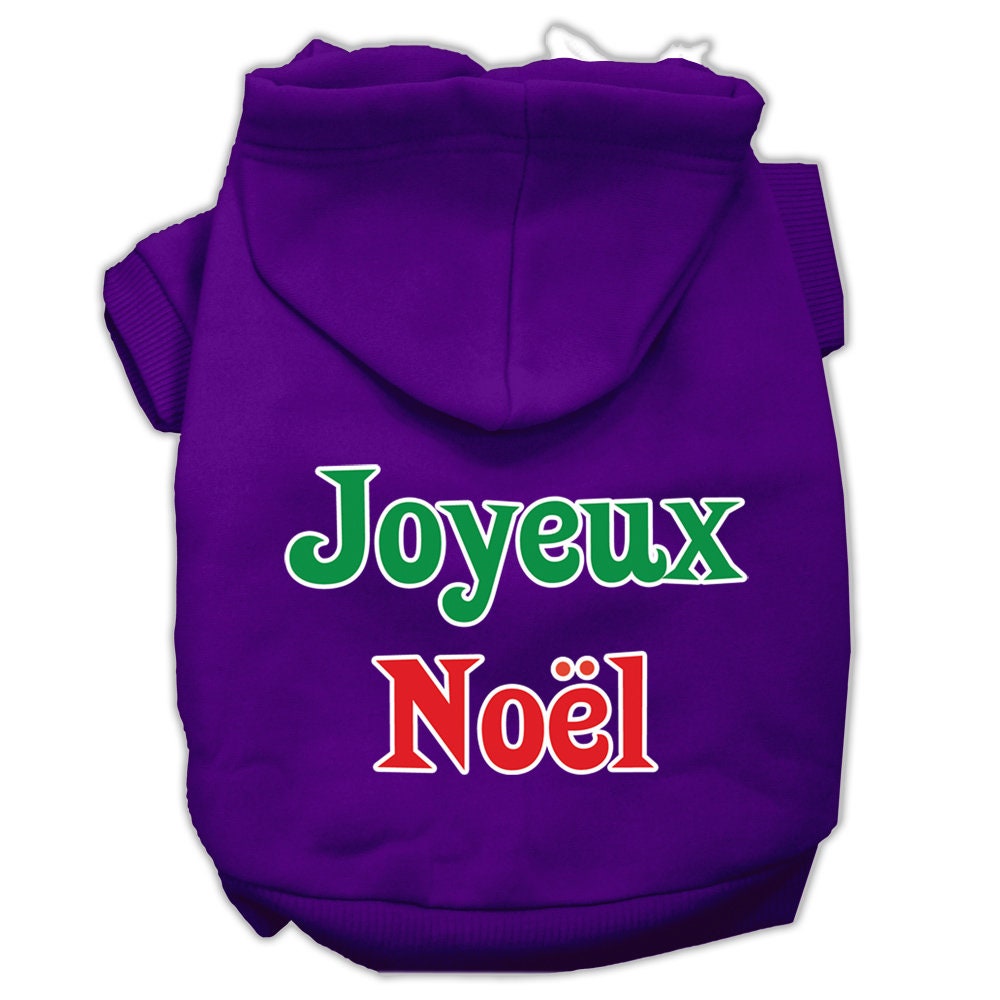 As You Wish Apparel – "Joyeux Noel" Christmas Pet Hoodie