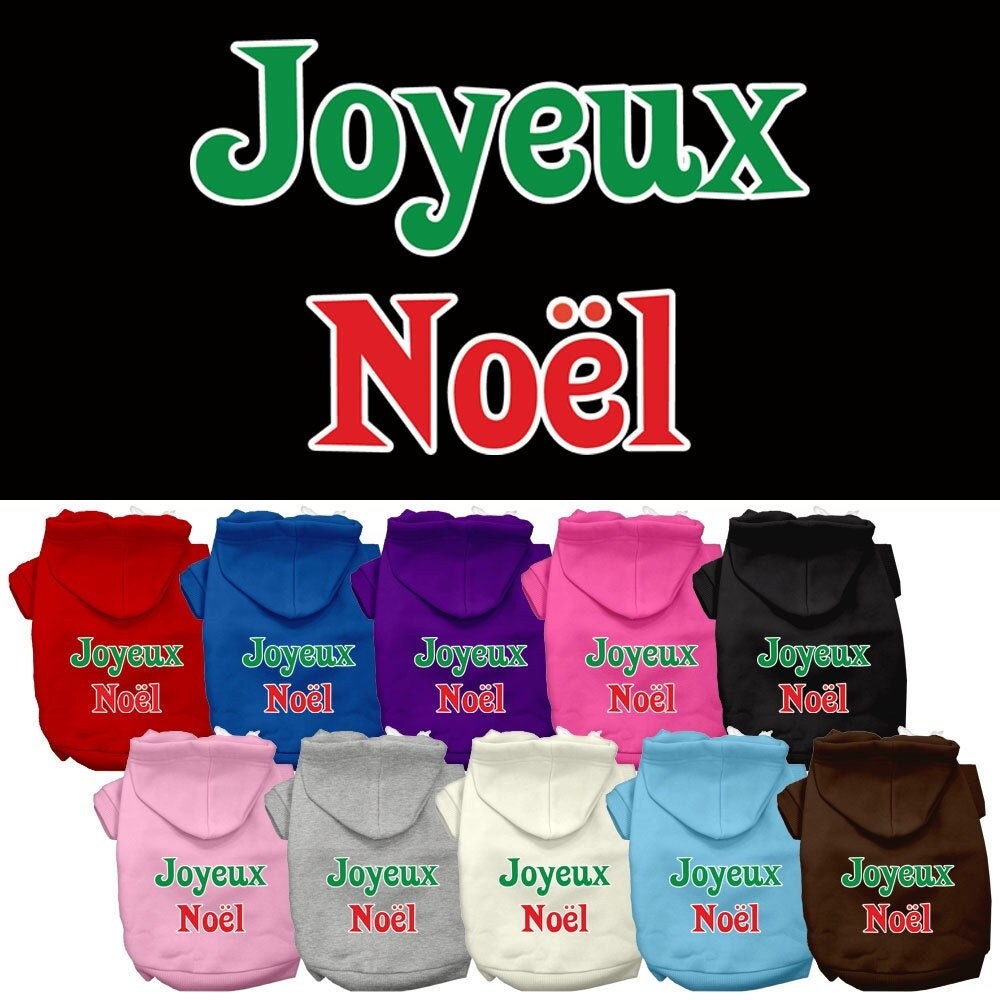 As You Wish Apparel – "Joyeux Noel" Christmas Pet Hoodie