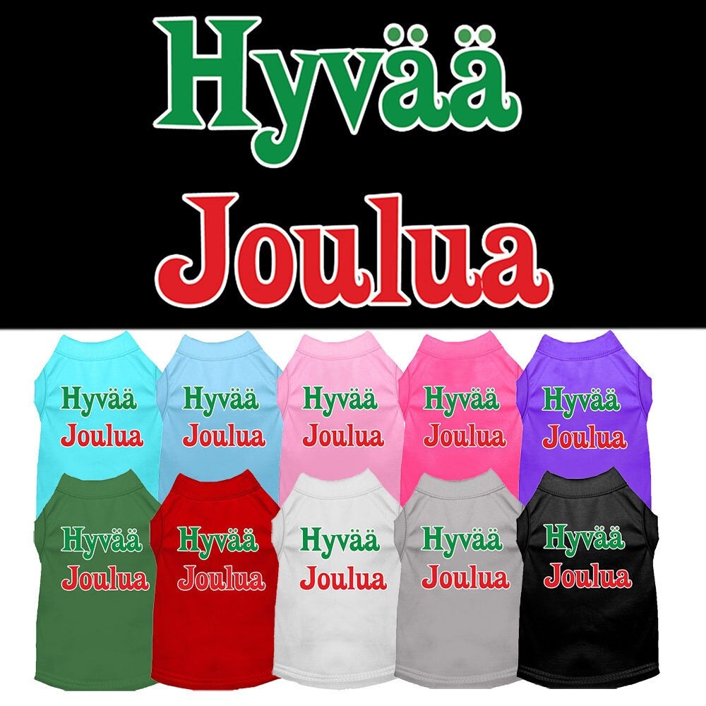 As You Wish Apparel – "Hyvaa Joulua" Christmas Pet Shirt