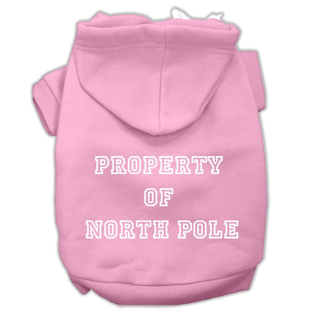 As You Wish Apparel – "Property of North Pole" Christmas Pet Hoodie