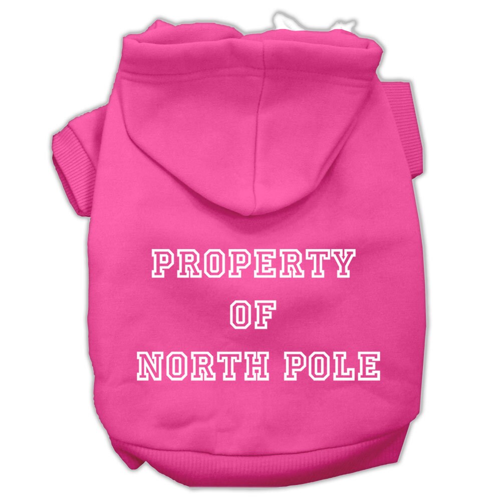 As You Wish Apparel – "Property of North Pole" Christmas Pet Hoodie