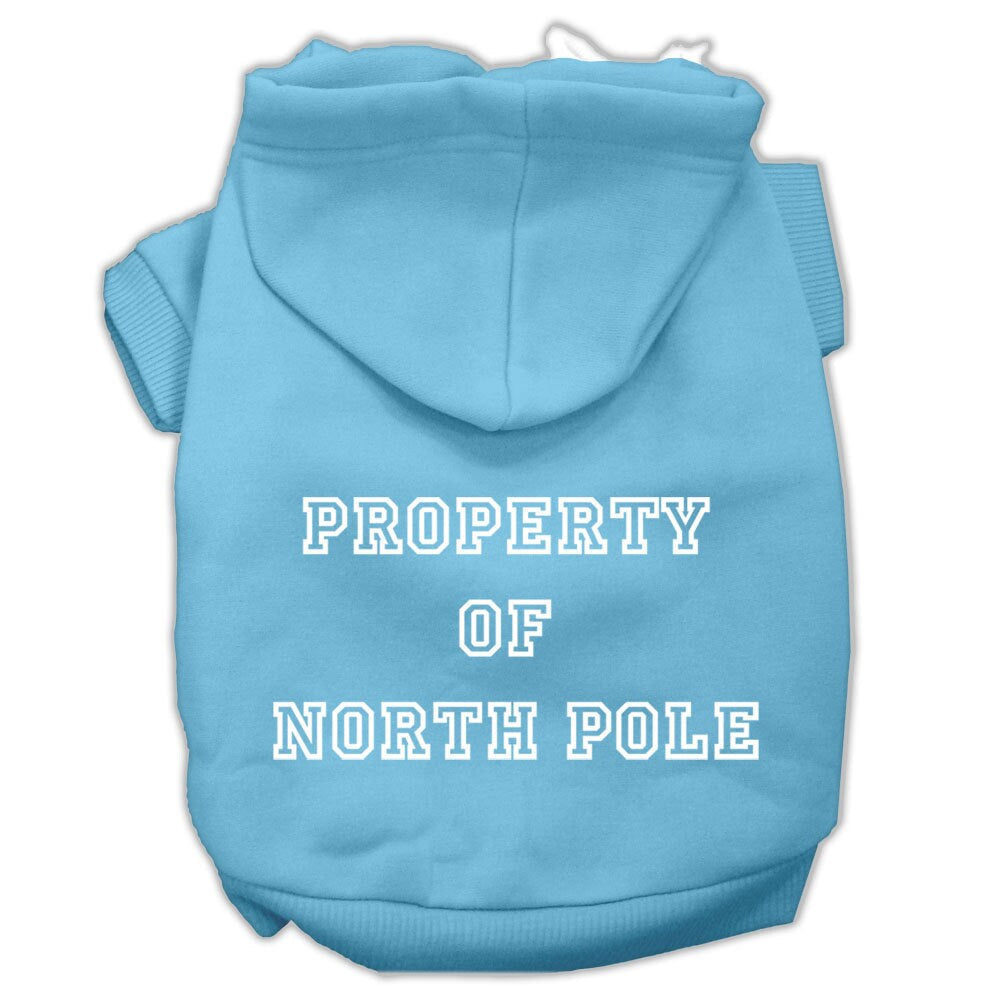As You Wish Apparel – "Property of North Pole" Christmas Pet Hoodie