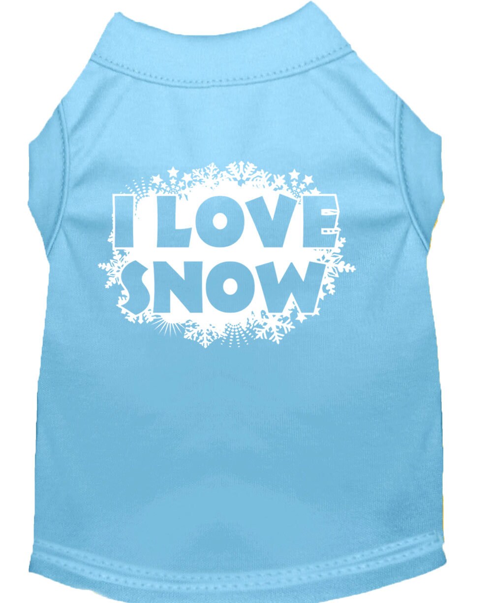 As You Wish Apparel – "I Love Snow" Christmas Pet Shirt