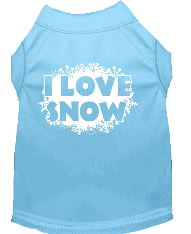 As You Wish Apparel – "I Love Snow" Christmas Pet Shirt