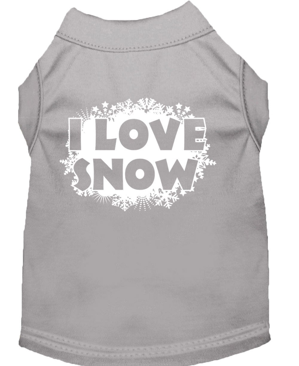 As You Wish Apparel – "I Love Snow" Christmas Pet Shirt