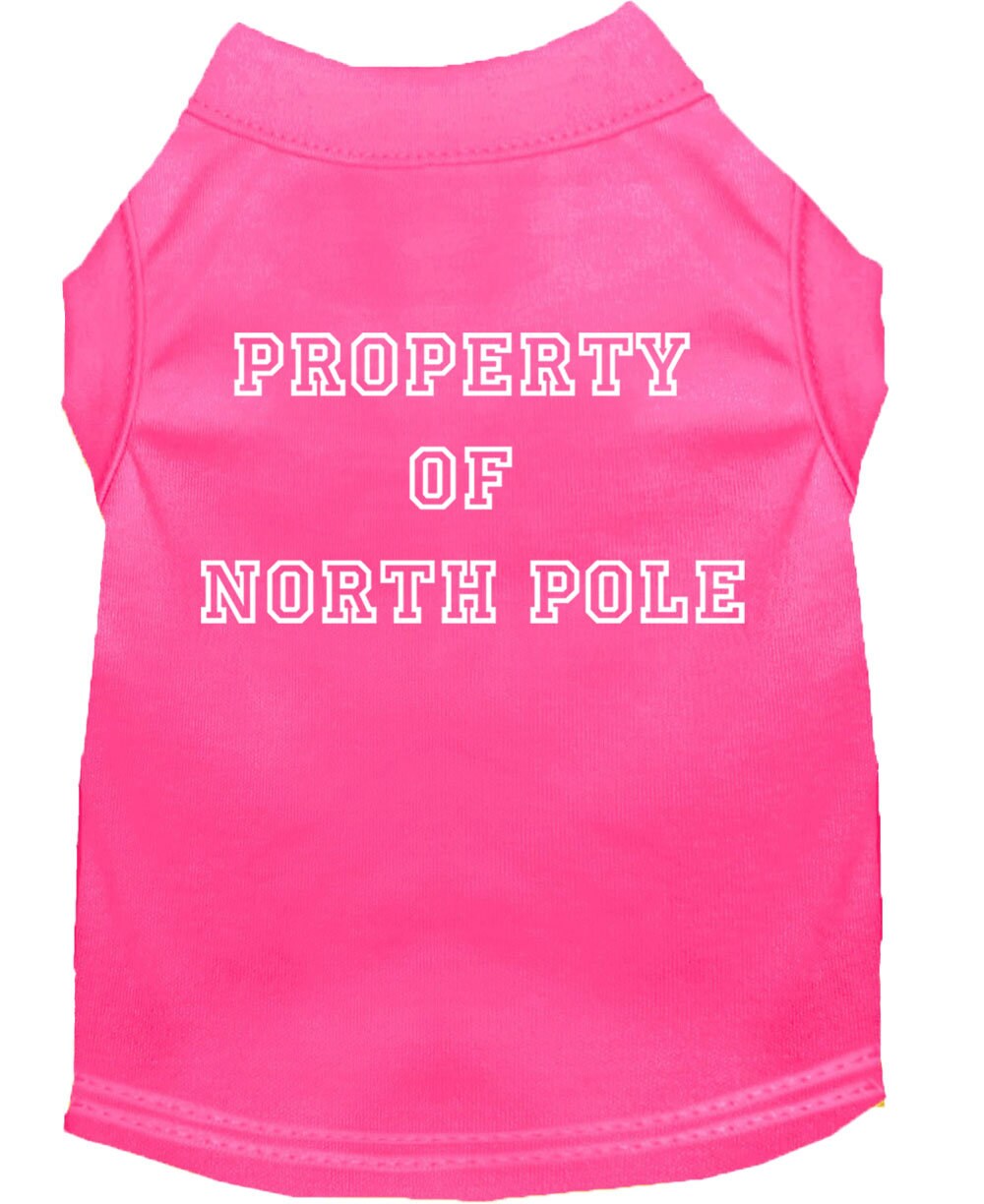 As You Wish Apparel – "Property Of North Pole" Christmas Pet Shirt