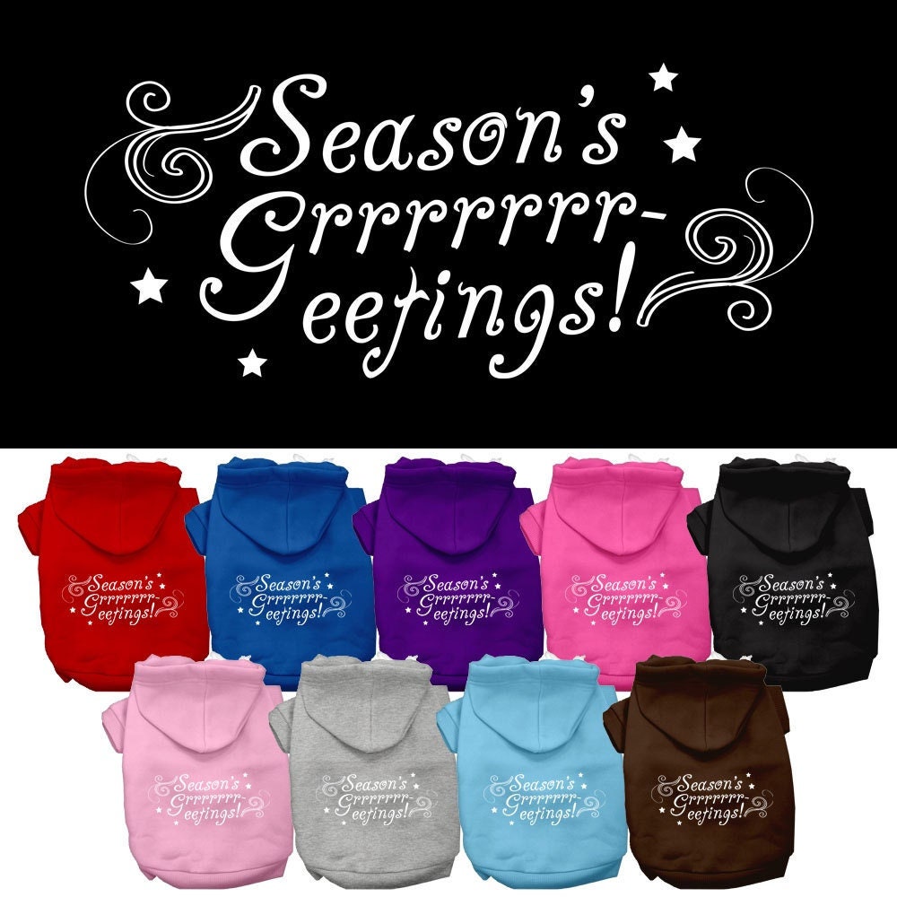 As You Wish Apparel – "Seasons Greetings" Christmas Pet Hoodie