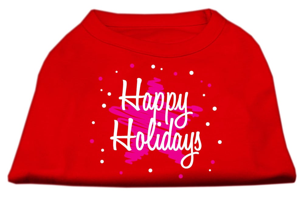 As You Wish Apparel – "Scribble Happy Holidays" Christmas Pet Shirt
