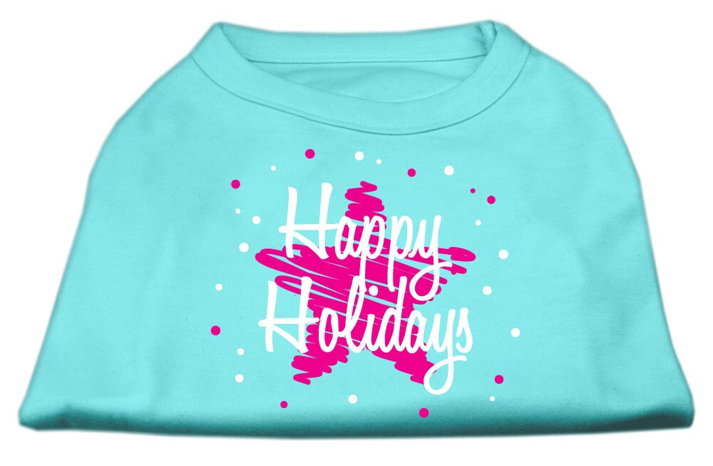As You Wish Apparel – "Scribble Happy Holidays" Christmas Pet Shirt