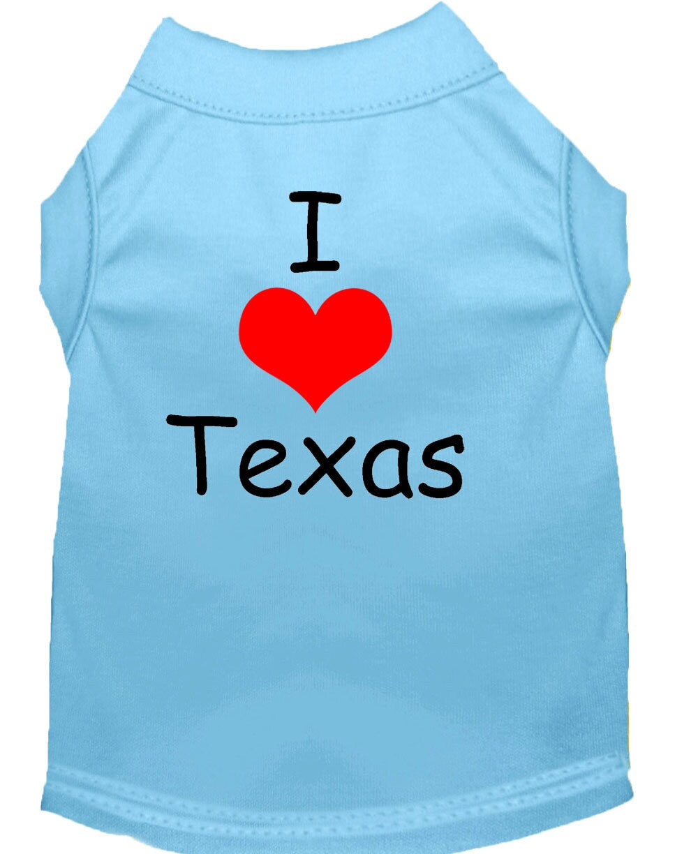 As You Wish Apparel – I Love Texas Pet Shirt