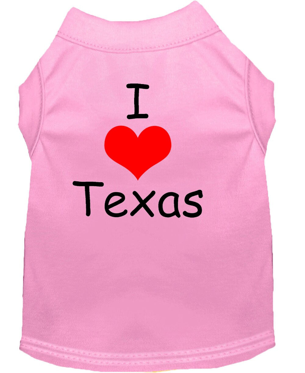 As You Wish Apparel – I Love Texas Pet Shirt