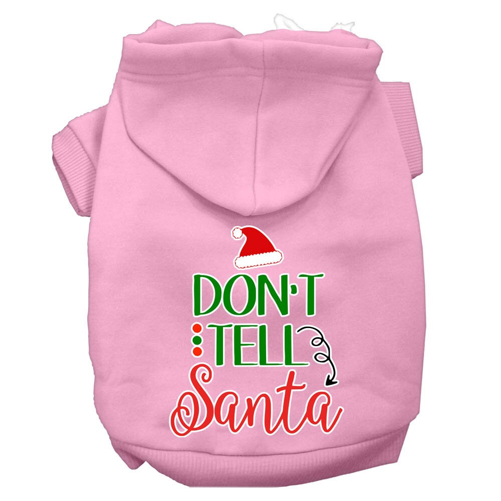 As You Wish Apparel – "Dont Tell Santa" Christmas Pet Hoodie