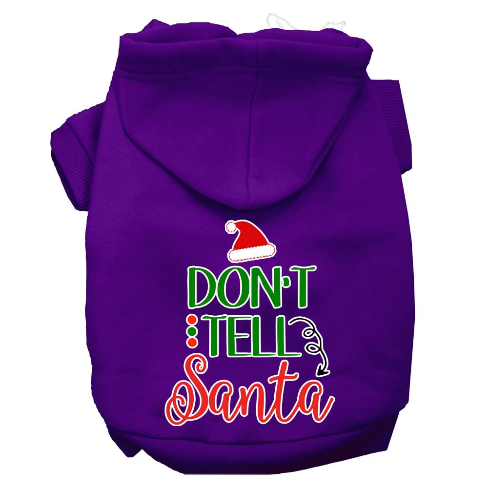 As You Wish Apparel – "Dont Tell Santa" Christmas Pet Hoodie