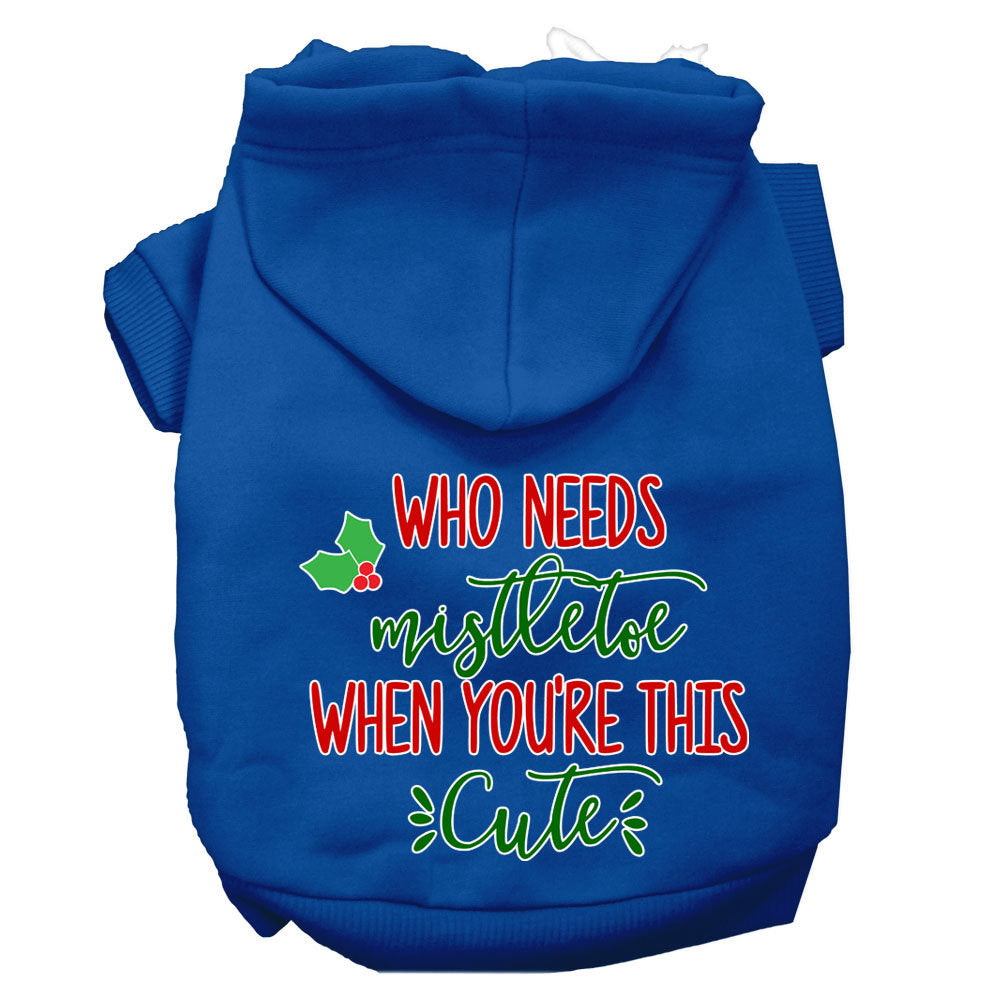 As You Wish Apparel – "Who Needs Mistletoe When Youre This Cute" Christmas Pet Hoodie
