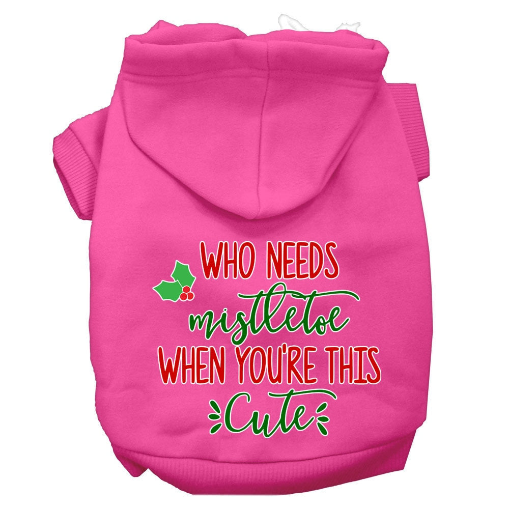 As You Wish Apparel – "Who Needs Mistletoe When Youre This Cute" Christmas Pet Hoodie