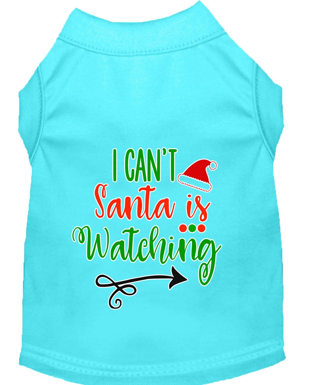 As You Wish Apparel – "I Cant, Santa is Watching" Christmas Pet Shirt