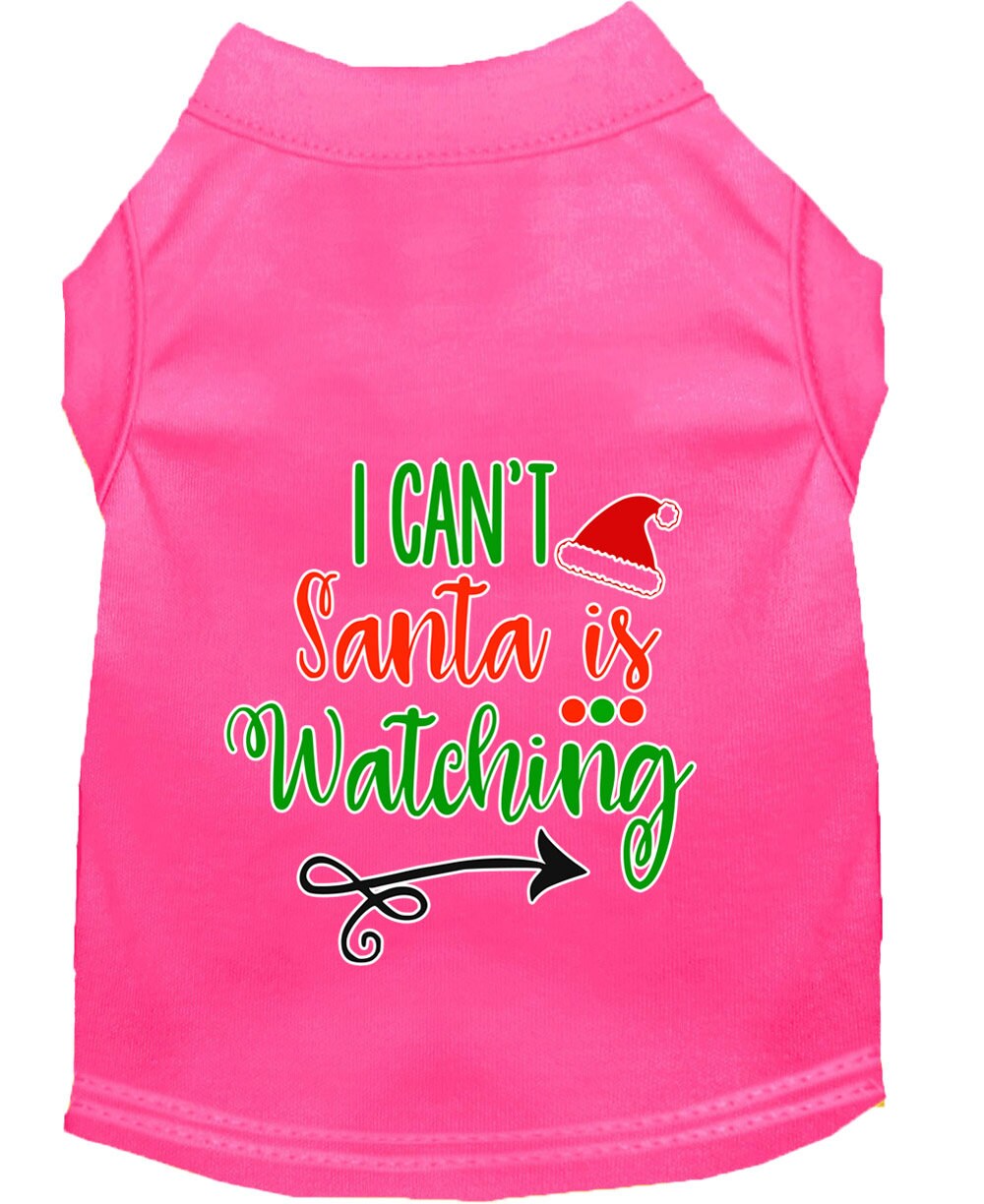 As You Wish Apparel – "I Cant, Santa is Watching" Christmas Pet Shirt