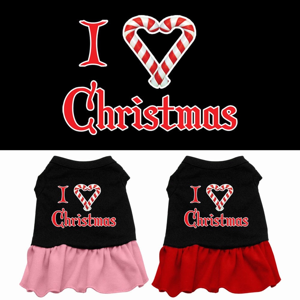 As You Wish Apparel – "I Love Christmas" Pet Dress