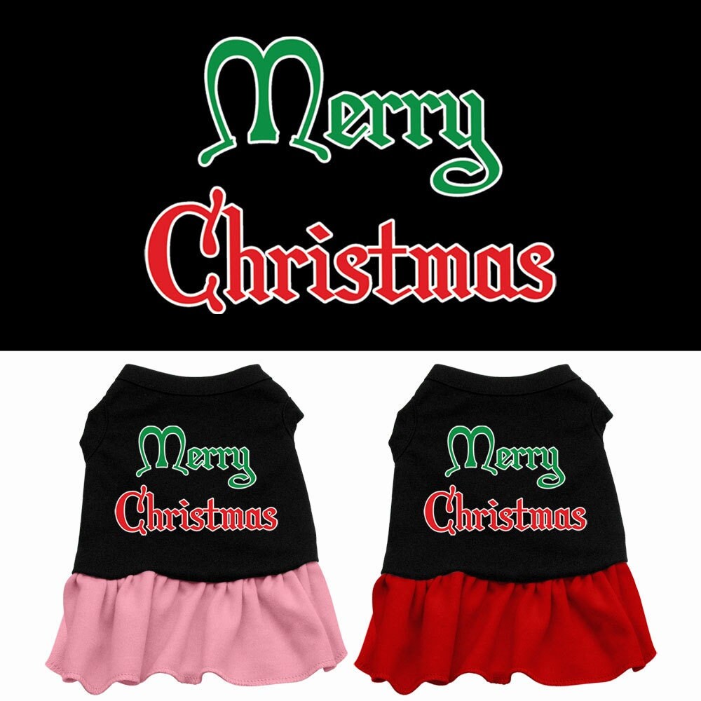 As You Wish Apparel – "Merry Christmas" Pet Dress