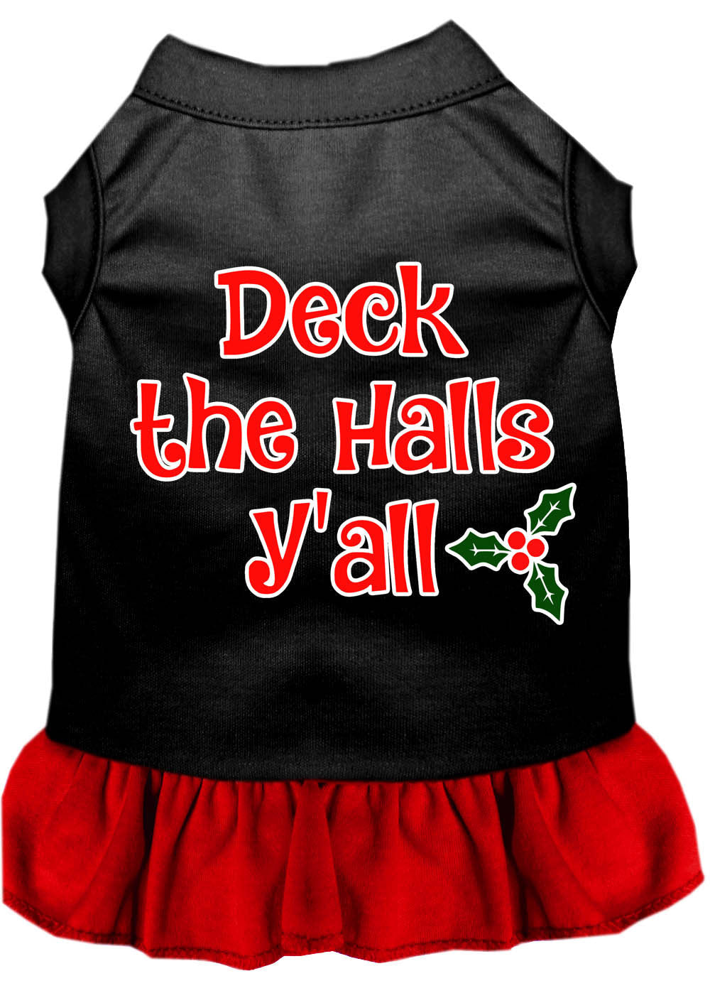 As You Wish Apparel – "Deck The Halls Yall" Christmas Pet Dress