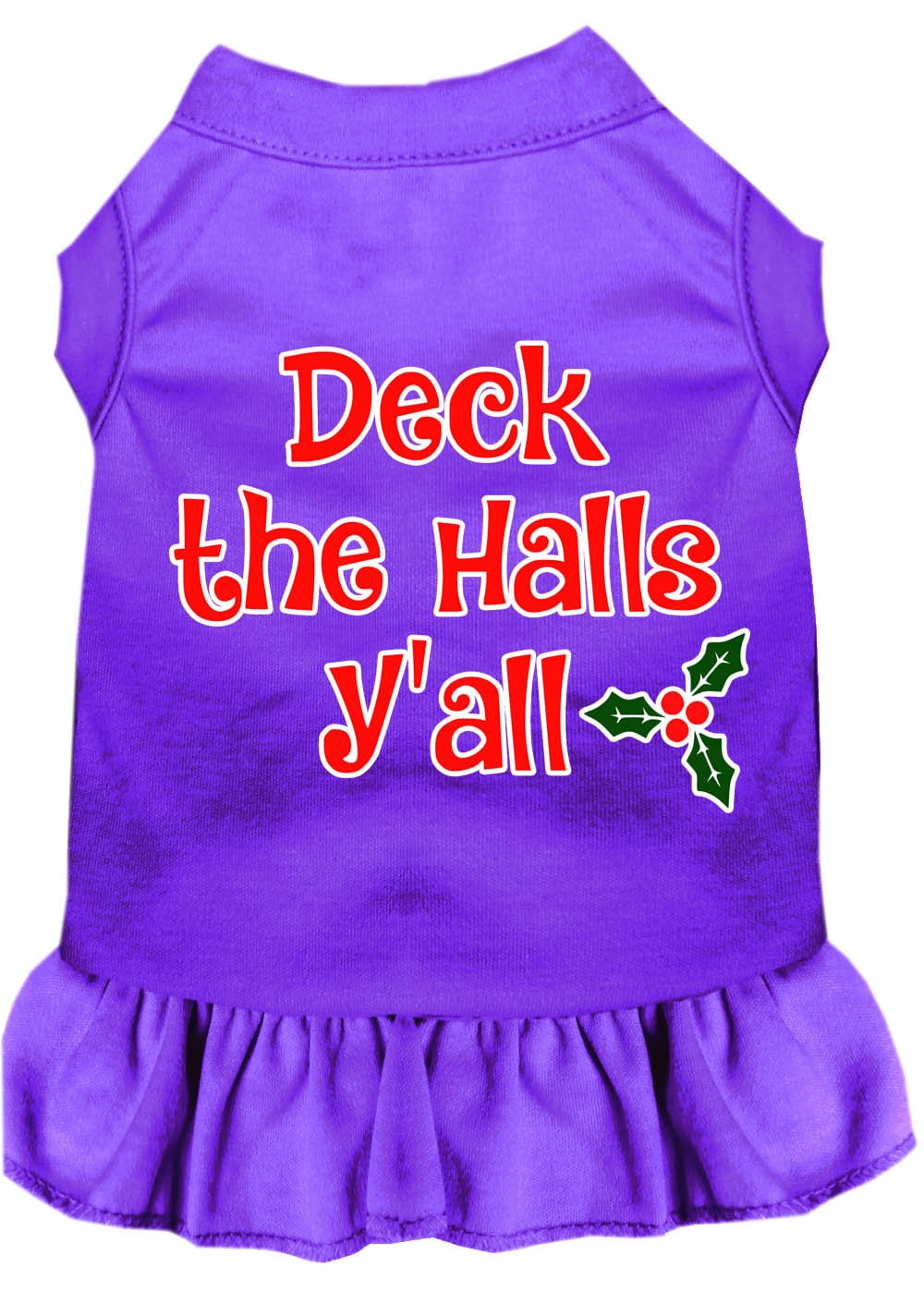 As You Wish Apparel – "Deck The Halls Yall" Christmas Pet Dress