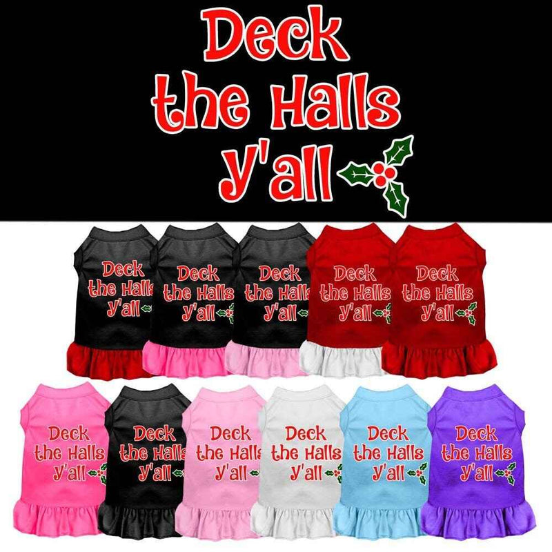 As You Wish Apparel – "Deck The Halls Yall" Christmas Pet Dress