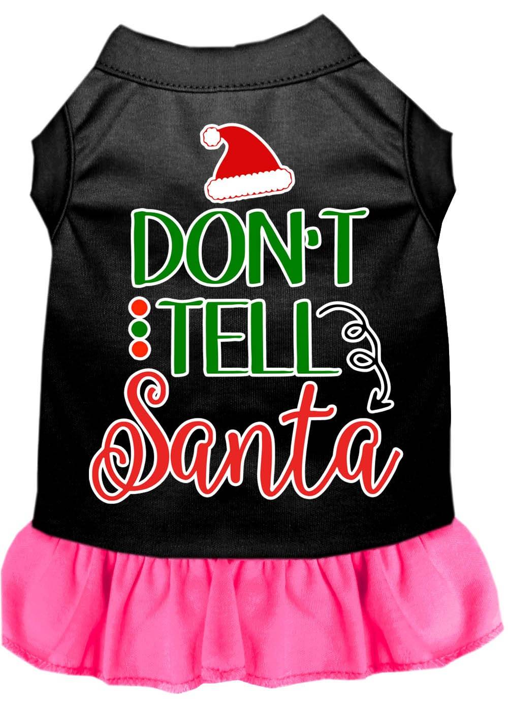 As You Wish Apparel – "Dont Tell Santa" Christmas Pet Dress