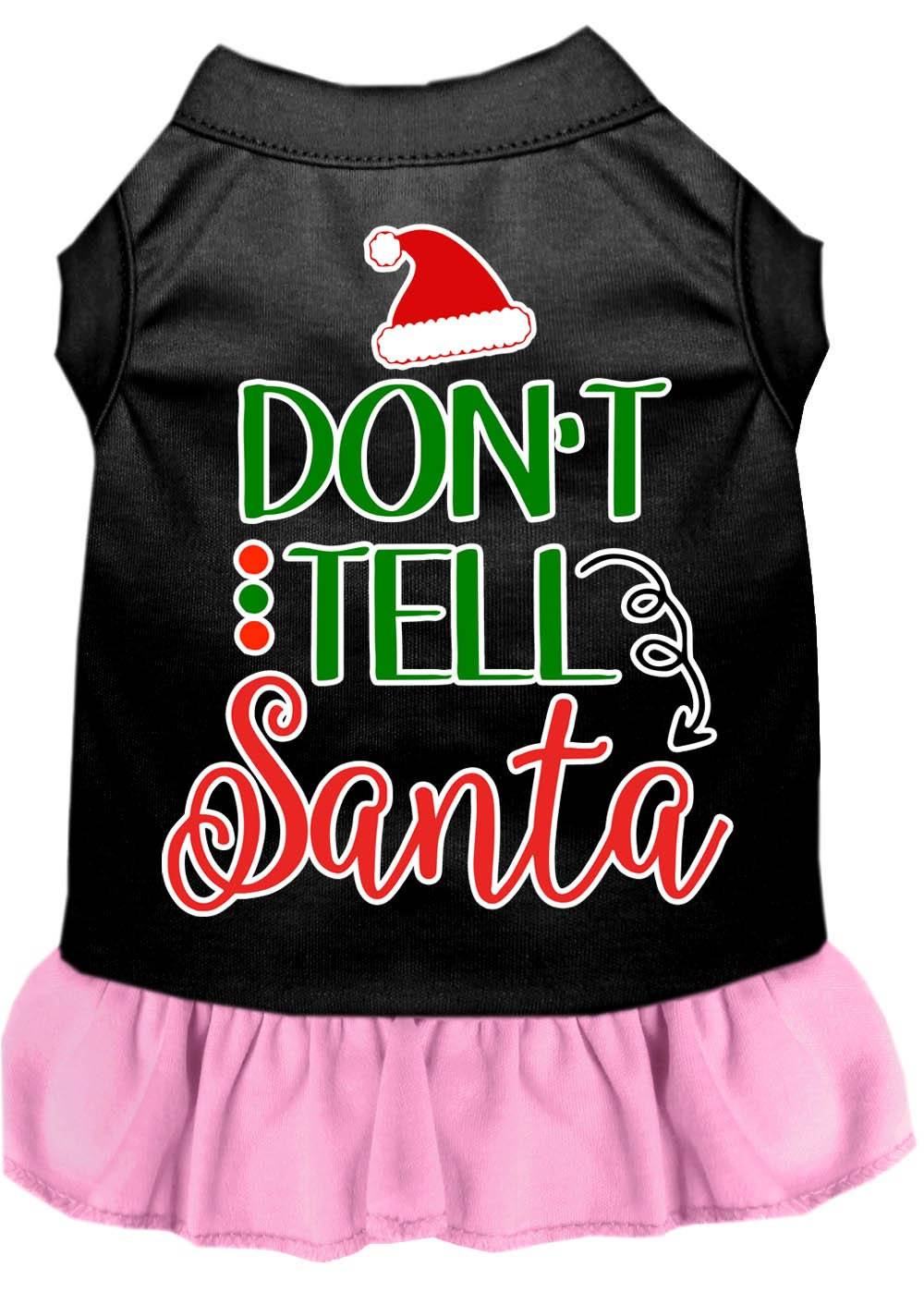 As You Wish Apparel – "Dont Tell Santa" Christmas Pet Dress