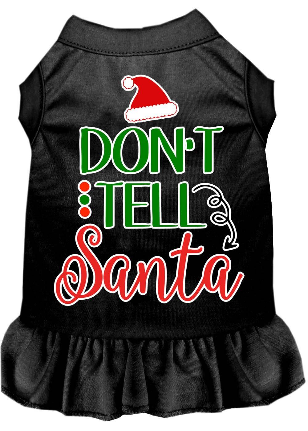 As You Wish Apparel – "Dont Tell Santa" Christmas Pet Dress