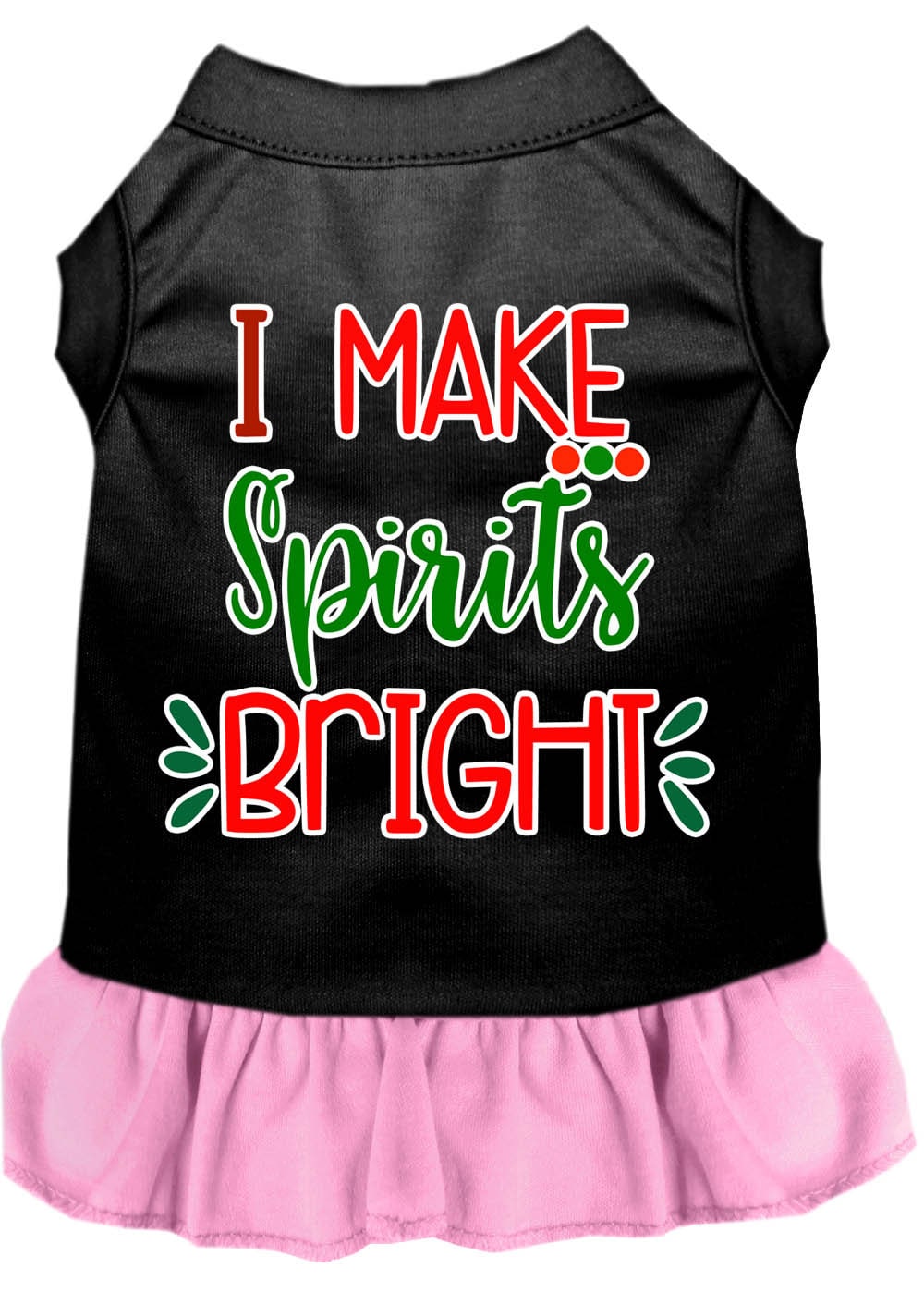 As You Wish Apparel – "I Make Spirits Bright" Christmas Pet Dress