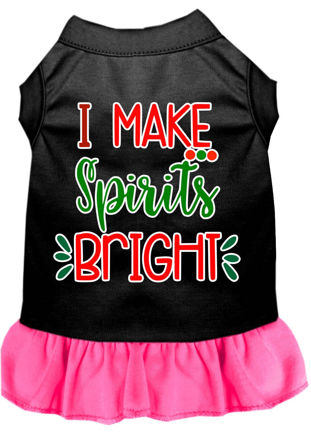 As You Wish Apparel – "I Make Spirits Bright" Christmas Pet Dress