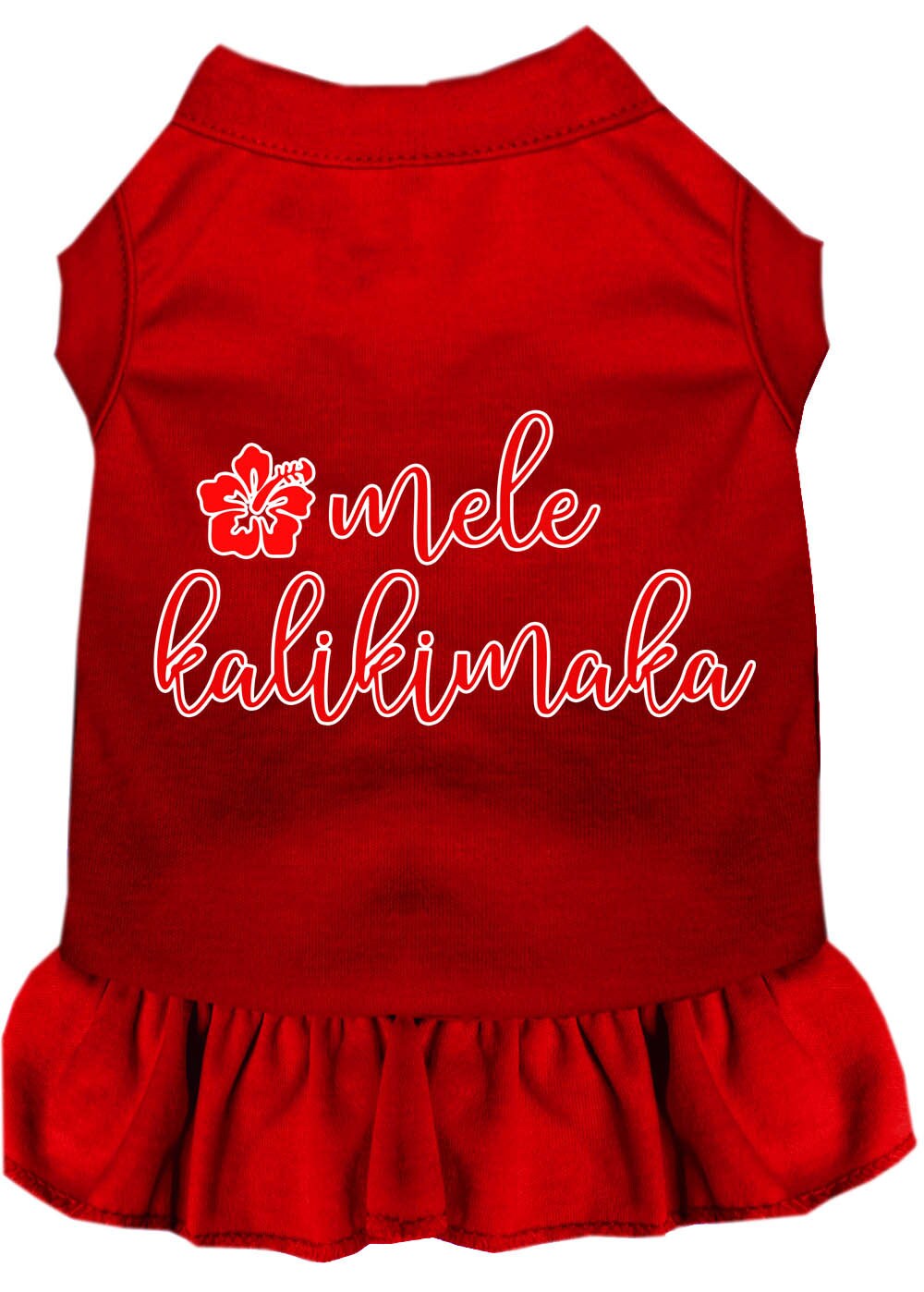 As You Wish Apparel – "Mele Kalikimaka" Christmas Pet Dress