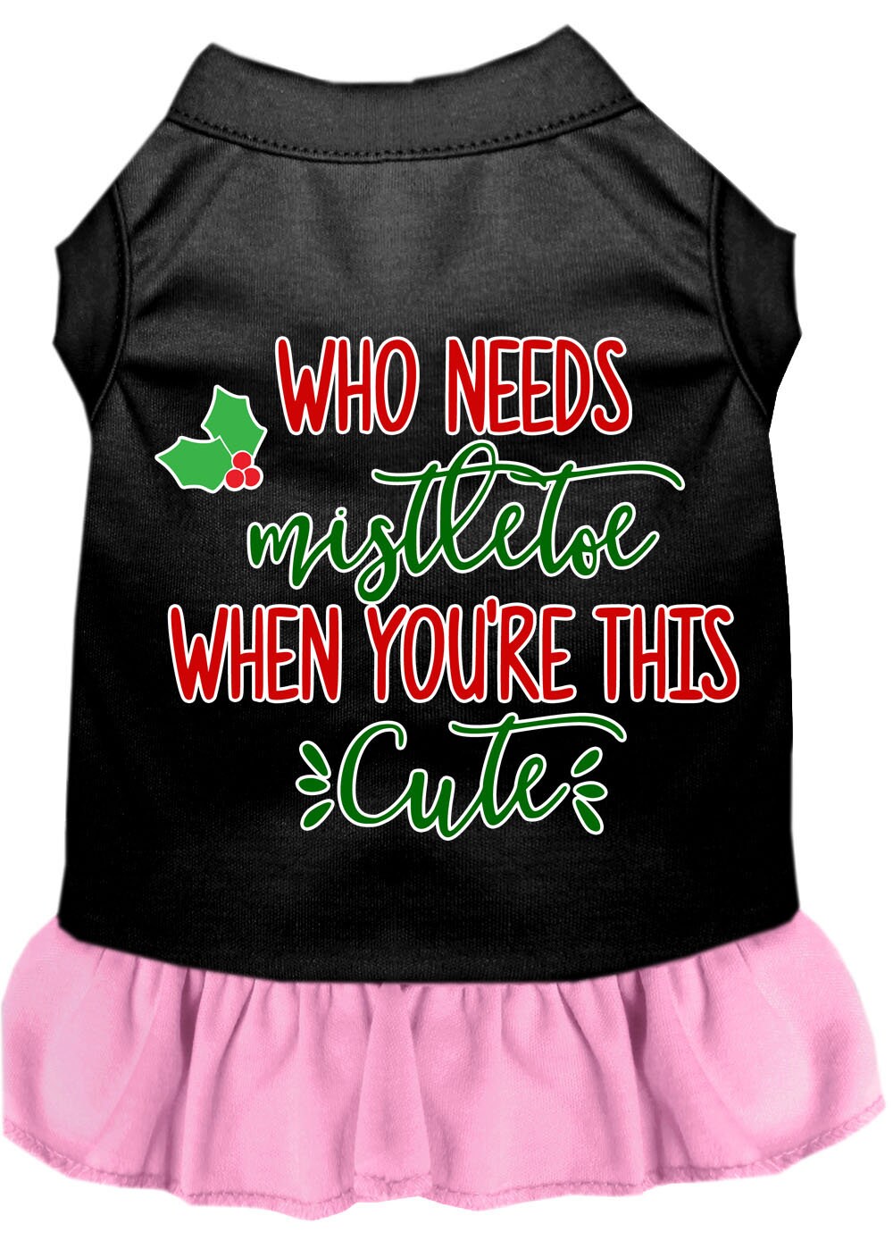 As You Wish Apparel – "Who Needs Mistletoe" Christmas Pet Dress