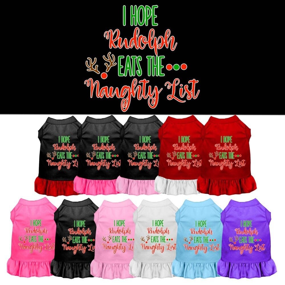 As You Wish Apparel – "I Hope Rudolph Eats The Naughty List" Christmas Pet Dress