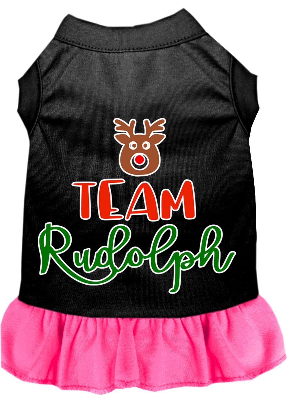 As You Wish Apparel – "Team Rudolph" Christmas Pet Dress