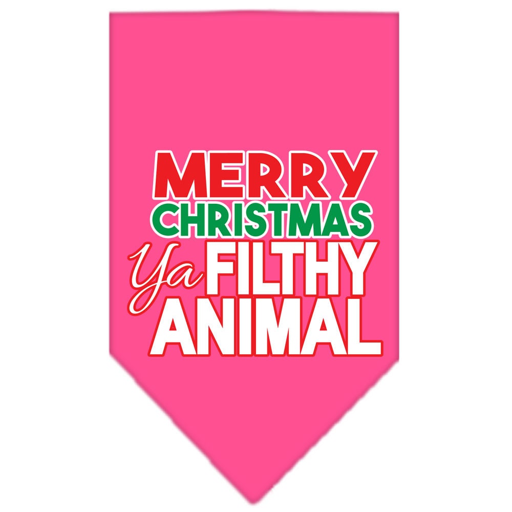 As You Wish Apparel – "Merry Christmas, Ya Filthy Animal" Pet Bandana