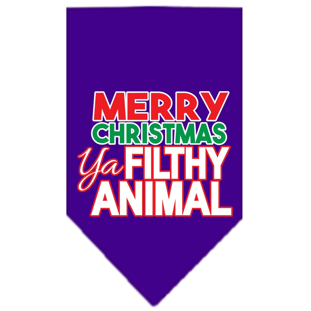 As You Wish Apparel – "Merry Christmas, Ya Filthy Animal" Pet Bandana