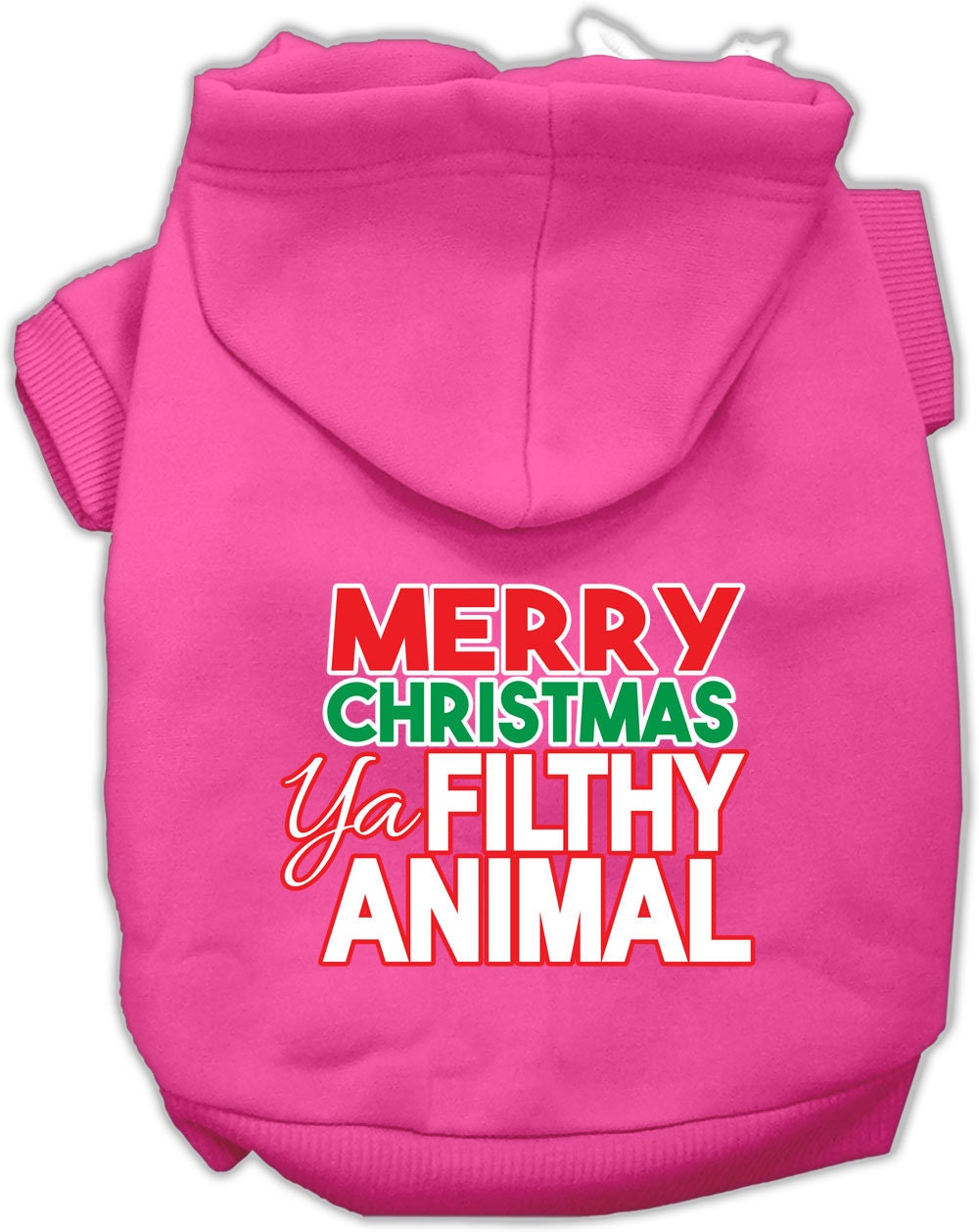 As You Wish Apparel – "Merry Christmas Ya Filthy Animal" Pet Hoodie